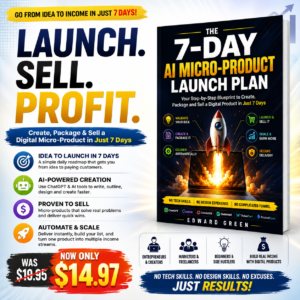 Discover the simple 7-day plan for turning one idea into a Sellable Digital Product